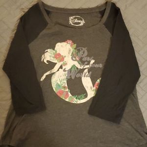 Little Mermaid Plus Baseball Tee